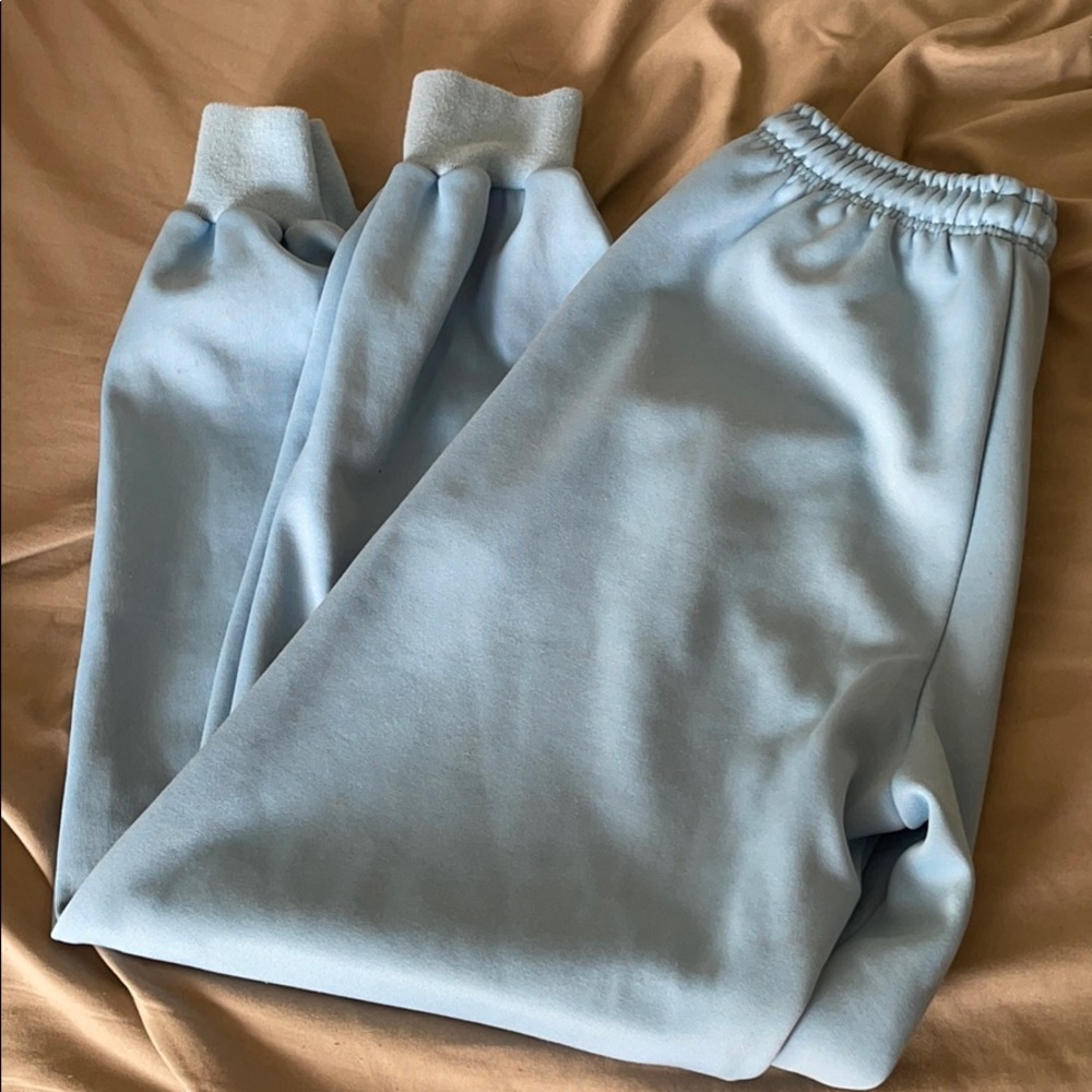 baby blue sweatpants